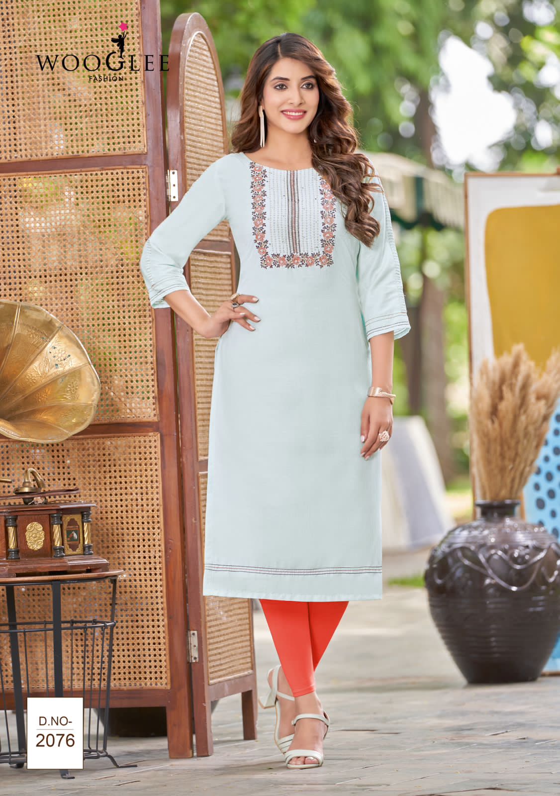 Barbella Vol 11 By Wooglee 2072 To 2077 Embroidery Kurti Wholesalers In Delhi
